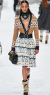 CHANEL 19A Cashmere Wool Sequin Knit Thick Dress 40 シャネル カシミア ウール スパンコール ストレッチ ざっくり ニット ワンピース 即発
