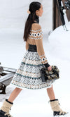 CHANEL 19A Cashmere Wool Sequin Knit Thick Dress 40 シャネル カシミア ウール スパンコール ストレッチ ざっくり ニット ワンピース 即発