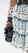 CHANEL 19A Cashmere Wool Sequin Knit Thick Dress 40 シャネル カシミア ウール スパンコール ストレッチ ざっくり ニット ワンピース 即発