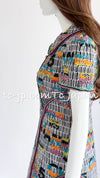 CHANEL 15S Multicolor Keira Knightley CC Logo Tweed Dress 38 シャネル マルチカラー キーラナイトレイ着 ツイード ワンピース 即発