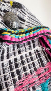 CHANEL 15S Multicolor Keira Knightley CC Logo Tweed Dress 38 シャネル マルチカラー キーラナイトレイ着 ツイード ワンピース 即発