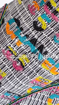 CHANEL 15S Multicolor Keira Knightley CC Logo Tweed Dress 38 シャネル マルチカラー キーラナイトレイ着 ツイード ワンピース 即発