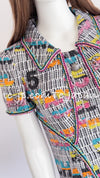 CHANEL 15S Multicolor Keira Knightley CC Logo Tweed Dress 38 シャネル マルチカラー キーラナイトレイ着 ツイード ワンピース 即発
