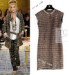 CHANEL 11PF Black Gold Metallic Cashmere Wool Knit Dress 36 シャネル ブラック ゴールド メタリック カシミア ウール ニット ワンピース 即発