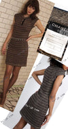 CHANEL 11PF Black Gold Metallic Cashmere Wool Knit Dress 36 シャネル ブラック ゴールド メタリック カシミア ウール ニット ワンピース 即発