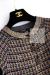 CHANEL 11PF Black Gold Metallic Cashmere Wool Knit Dress 36 シャネル ブラック ゴールド メタリック カシミア ウール ニット ワンピース 即発
