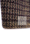 CHANEL 11PF Black Gold Metallic Cashmere Wool Knit Dress 36 シャネル ブラック ゴールド メタリック カシミア ウール ニット ワンピース 即発