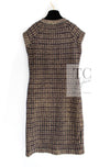CHANEL 11PF Black Gold Metallic Cashmere Wool Knit Dress 36 シャネル ブラック ゴールド メタリック カシミア ウール ニット ワンピース 即発