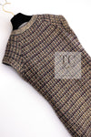CHANEL 11PF Black Gold Metallic Cashmere Wool Knit Dress 36 シャネル ブラック ゴールド メタリック カシミア ウール ニット ワンピース 即発