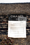 CHANEL 11PF Black Gold Metallic Cashmere Wool Knit Dress 36 シャネル ブラック ゴールド メタリック カシミア ウール ニット ワンピース 即発
