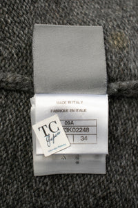 CHANEL 09A Gray Wool Cashmere CC Logo Knit Dress 34 シャネル グレー ウール カシミア CC ロゴ ココマーク ニット ワンピース 即発