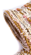 CHANEL 15C Camel Creme Pink Striped Knit Dress 42 シャネル キャメル クリーム ピンク ストライプ グリポワ ボタン ニット ワンピース 即発