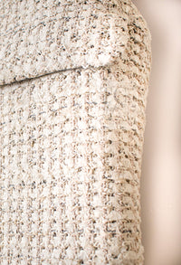 CHANEL 14S Creme Beige Sleeveless Cotton Tweed Dress 38 シャネル クリーム ベージュ ノースリーブ コットン ツイード ワンピース 即発