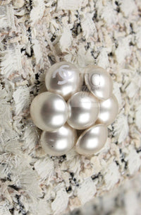 CHANEL 14S Creme Beige Sleeveless Cotton Tweed Dress 38 シャネル クリーム ベージュ ノースリーブ コットン ツイード ワンピース 即発