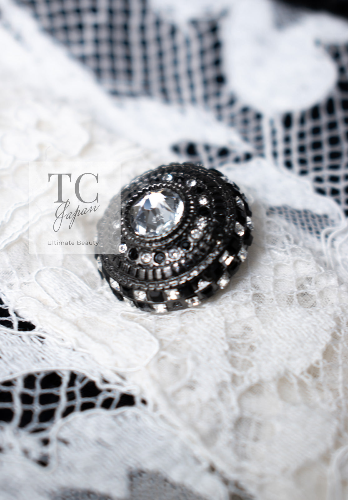 CHANEL 16PF Dark Navy Ivory Fantasy Tweed Lace Dress 34 36 シャネル ダーク ネイビー アイボリー ファンタジー ツイード レース ワンピース 即発