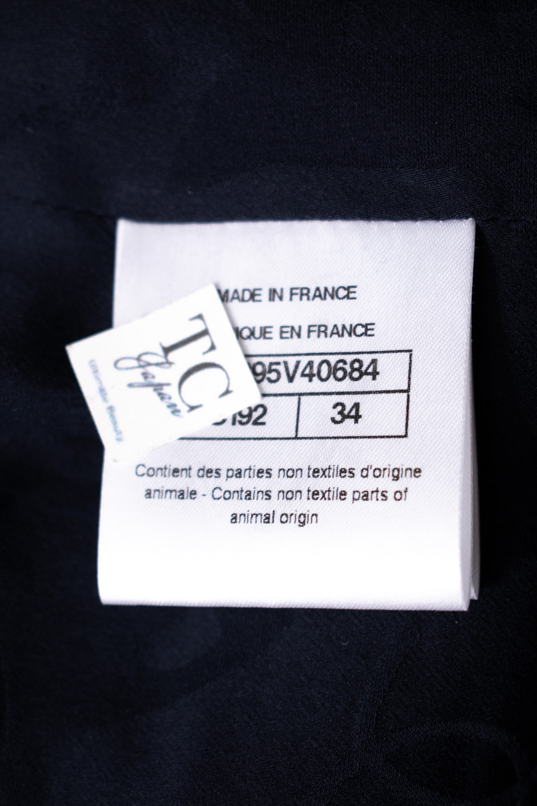 CHANEL 16PF Dark Navy Ivory Fantasy Tweed Lace Dress 34 36 シャネル ダーク ネイビー アイボリー ファンタジー ツイード レース ワンピース 即発