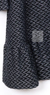 CHANEL 15A Gray Black Metallic Zipper Dress Coat 36 シャネル グレー ブラック メタリック ジッパー ツイード ワンピース コート 即発