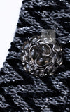 CHANEL 15A Gray Black Metallic Zipper Dress Coat 36 シャネル グレー ブラック メタリック ジッパー ツイード ワンピース コート 即発