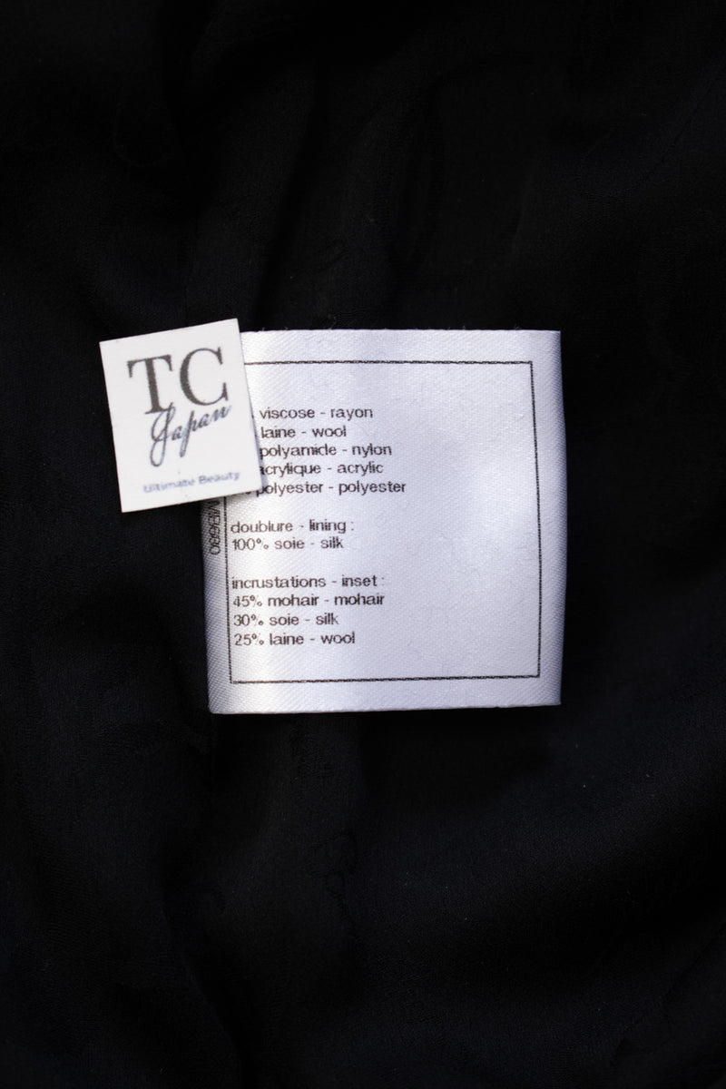 CHANEL 15A Gray Black Metallic Zipper Dress Coat 36 シャネル グレー ブラック メタリック ジッパー ツイード ワンピース コート 即発