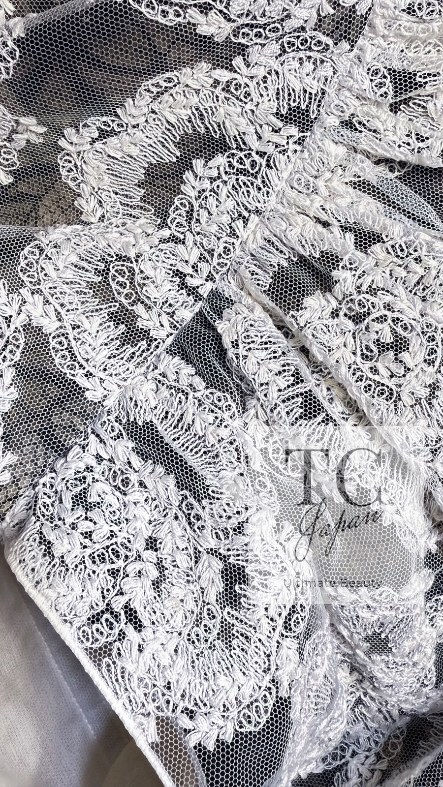 CHANEL 10S Ivory White Camellia Lace Party Strapless Dress 34 シャネル アイボリー ホワイト カメリア レース パーティー ワンピース ドレス 即発