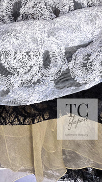 CHANEL 10S Ivory White Camellia Lace Party Strapless Dress 34 シャネル アイボリー ホワイト カメリア レース パーティー ワンピース ドレス 即発