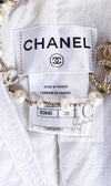 CHANEL 10S Ivory White Camellia Lace Party Strapless Dress 34 シャネル アイボリー ホワイト カメリア レース パーティー ワンピース ドレス 即発