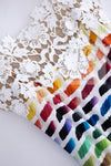 CHANEL 14S Rainbow Multicolor Silk 100% Dress 36 シャネル レインボー マルチカラー シルク 100% ワンピース 即発