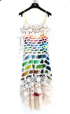 CHANEL 14S Rainbow Multicolor Silk 100% Dress 36 シャネル レインボー マルチカラー シルク 100% ワンピース 即発
