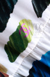 CHANEL 14S Rainbow Multicolor Silk 100% Dress 36 シャネル レインボー マルチカラー シルク 100% ワンピース 即発