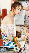 CHANEL 14S Rainbow Multicolor Silk 100% Dress 36 シャネル レインボー マルチカラー シルク 100% ワンピース 即発