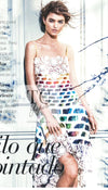 CHANEL 14S Rainbow Multicolor Silk 100% Dress 36 シャネル レインボー マルチカラー シルク 100% ワンピース 即発