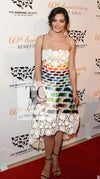CHANEL 14S Rainbow Multicolor Silk 100% Dress 36 シャネル レインボー マルチカラー シルク 100% ワンピース 即発