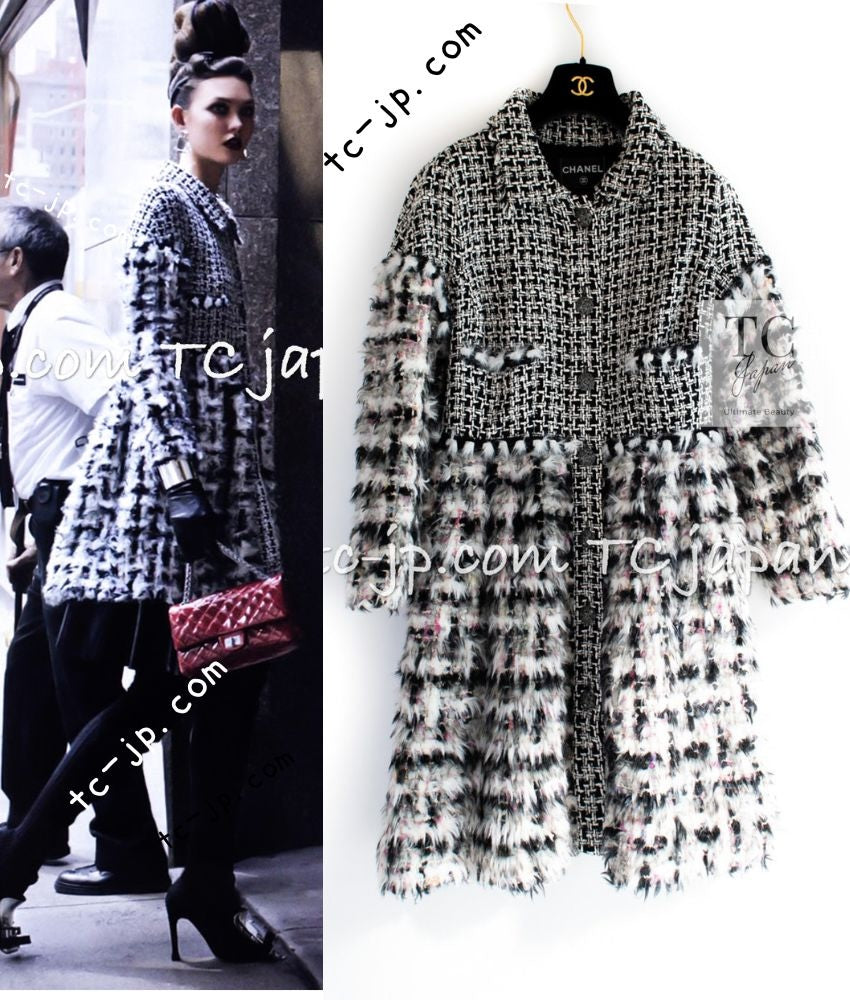 シャネル コート CHANEL マルチカラー シルク ファンタジー ファー ツイード 10A Multicolor Silk Fantasy Fur  Tweed Coat – TC JAPAN