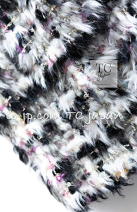 CHANEL 10A Multicolor Silk Fantasy Fur Tweed Coat 38 シャネル マルチカラー シルク ファンタジー ファー ツイード コート 即発