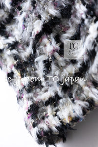 CHANEL 10A Multicolor Silk Fantasy Fur Tweed Coat 38 シャネル マルチカラー シルク ファンタジー ファー ツイード コート 即発