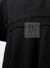 CHANEL 12S Black Wool Leelee Sobieski Tweed Dress 44 シャネル ブラック ウール ココボタン ツイード ドレス ワンピース 即発