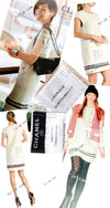 CHANEL 13B Ivory CC Logo Buttons Cashmere Knit Dress 42 シャネル アイボリー ココボタン カシミア 100% ニット ワンピース 即発
