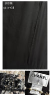 CHANEL 04PF Ivory Beige Bow Ribbon Jacket Skirt Suit 38 42 シャネル アイボリー ベージュ リボン ツイード ジャケット スカート スーツ 即発