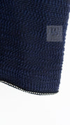 CHANEL 00A Navy Rhinestone Trim Tweed Jacket Skirt Suit 36 38 シャネル ネイビー ラインストーン トリム ツイード ジャケット スカート スーツ 即発