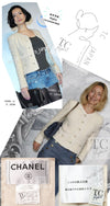 CHANEL 06PF Creme Ivory Wool Mohair Silk Gripoix Tweed Jacket 36 シャネル クリーム アイボリー ウール モヘア シルク グリポワ宝石ボタン ツイード ジャケット 即発