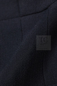 CHANEL 97A Vintage Black Pearl Buttons Stand Collar Wool Jacket Skirt Suit 40 シャネル ヴィンテージ ブラック パールボタン スタンド襟 ウール ジャケット スカート スーツ 即発