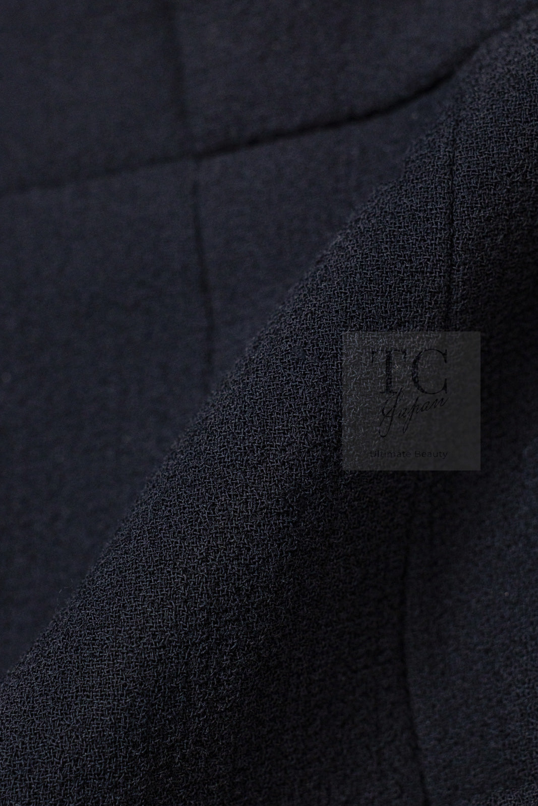 CHANEL 97A Vintage Black Pearl Buttons Stand Collar Wool Jacket Skirt Suit 40 シャネル ヴィンテージ ブラック パールボタン スタンド襟 ウール ジャケット スカート スーツ 即発