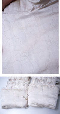 CHANEL 05A Ivory Wool Tweed Jacket Skirt Suit 38 シャネル モナコ王妃 アイボリー ウール ツイード ジャケット スカート スーツ 即発