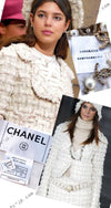 CHANEL 05A Ivory Wool Tweed Jacket Skirt Suit 38 シャネル モナコ王妃 アイボリー ウール ツイード ジャケット スカート スーツ 即発