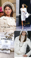 CHANEL 05A Ivory Wool Tweed Jacket Skirt Suit 38 シャネル モナコ王妃 アイボリー ウール ツイード ジャケット スカート スーツ 即発