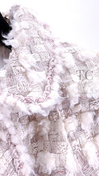 CHANEL 05A Ivory Wool Tweed Jacket Skirt Suit 38 シャネル モナコ王妃 アイボリー ウール ツイード ジャケット スカート スーツ 即発