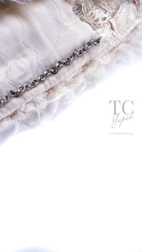 CHANEL 05A Ivory Gray Wool Tweed Jacket 40 シャネル アイボリー グレー ウール ツイード ジャケット モナコ王妃 即発