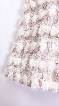 CHANEL 05A Ivory Wool Tweed Jacket Skirt Suit 38 シャネル モナコ王妃 アイボリー ウール ツイード ジャケット スカート スーツ 即発