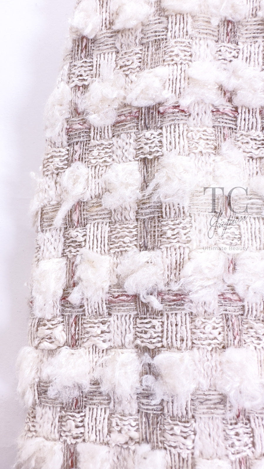 CHANEL 05A Ivory Wool Tweed Jacket Skirt Suit 38 シャネル モナコ王妃 アイボリー ウール ツイード ジャケット スカート スーツ 即発