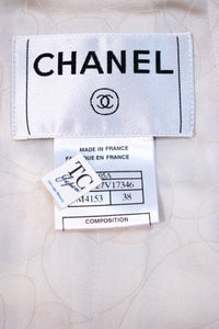 CHANEL 05A Ivory Wool Tweed Jacket Skirt Suit 38 シャネル モナコ王妃 アイボリー ウール ツイード ジャケット スカート スーツ 即発